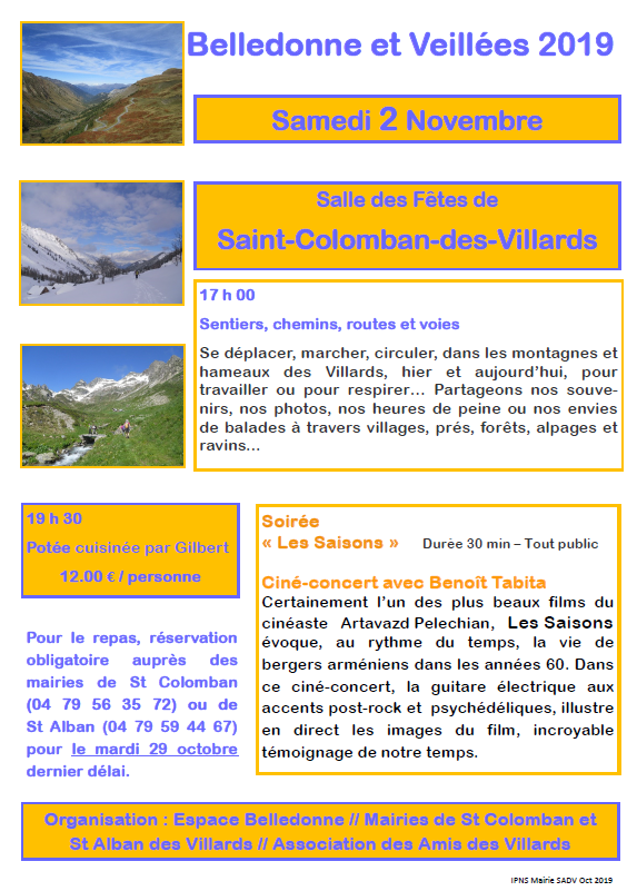 AfficheBelledonne et Veillées2019