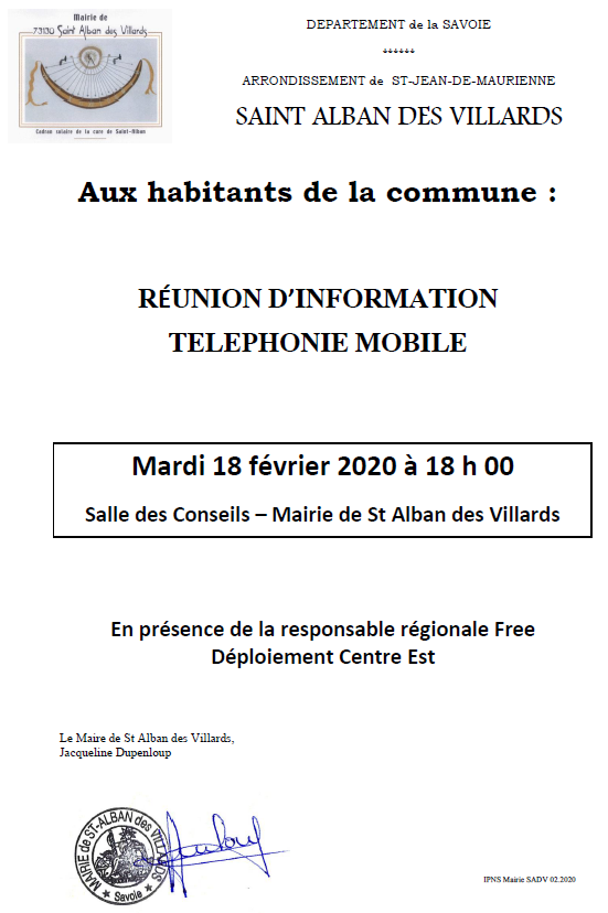 REUNION TELEPHONIE MOBILE 18.02.20