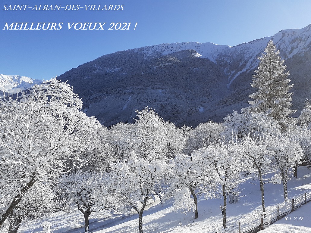 Voeux 2021, St Alban des Villards.2